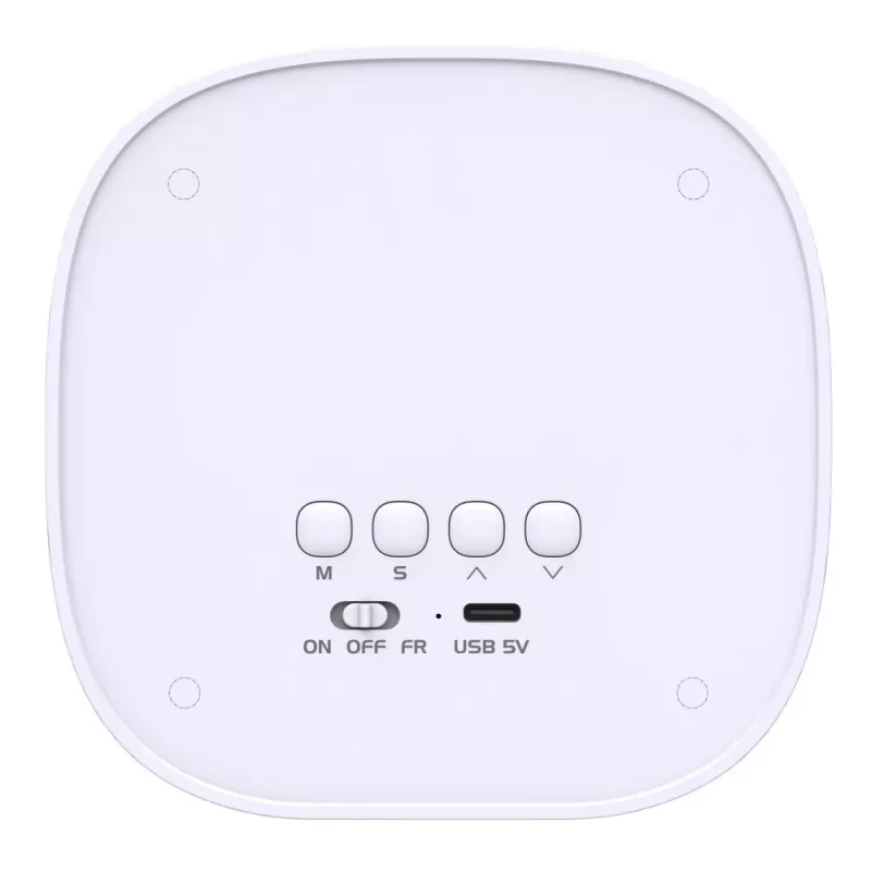 Techly IC-CLOCK-56WH Despertador digital gris, blanco