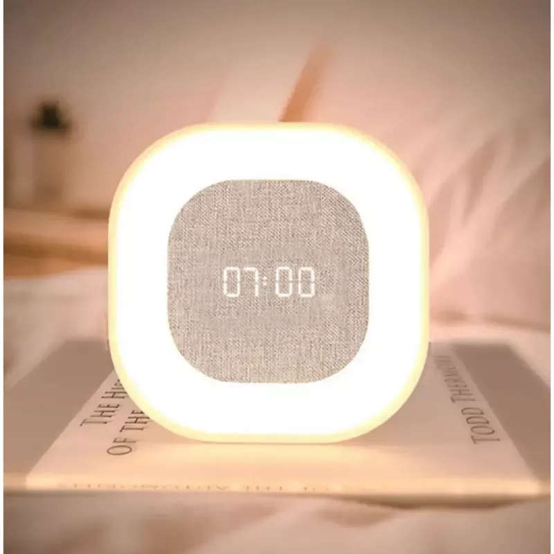 Techly IC-CLOCK-56WH Despertador digital gris, blanco
