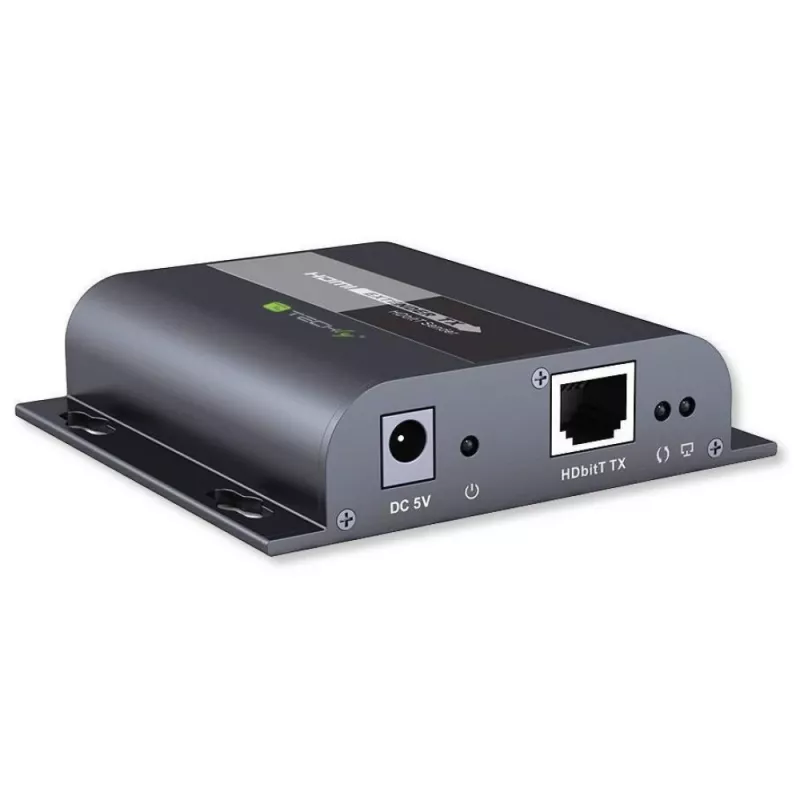 Techly IDATA-EXTIP-383V4 Transmisor y receptor AV negro