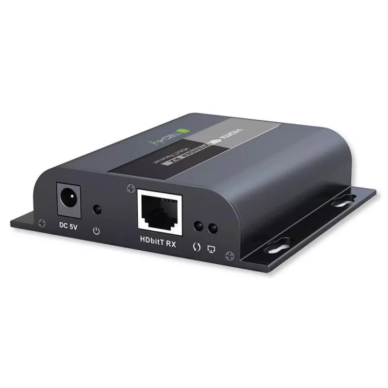Techly IDATA-EXTIP-383V4 Transmisor y receptor AV negro