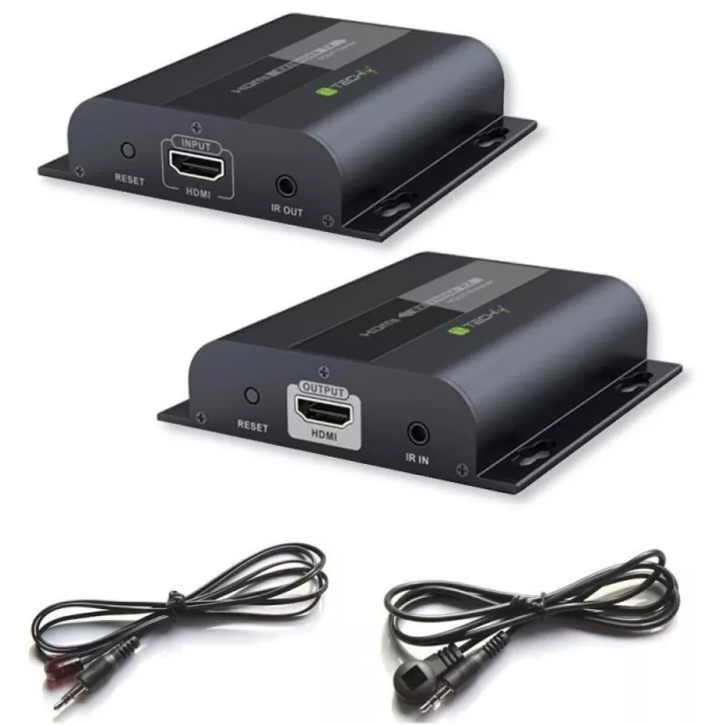 Techly Receptor extensor HDMI HDbitT IR adicional mediante cable Cat.6 de más de 120 m