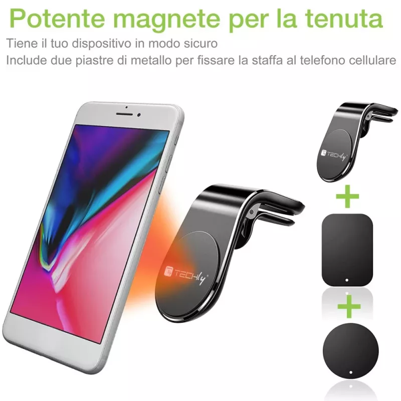 Techly I-SMART-UNIALTY Soporte pasivo para teléfono móvil/smartphone negro