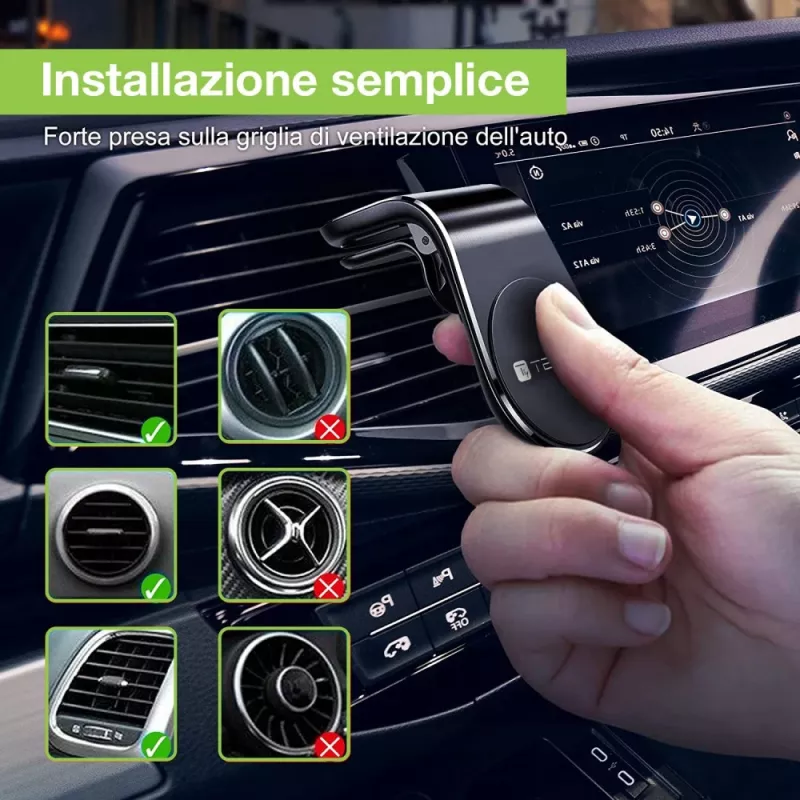 Techly I-SMART-UNIALTY Soporte pasivo para teléfono móvil/smartphone negro