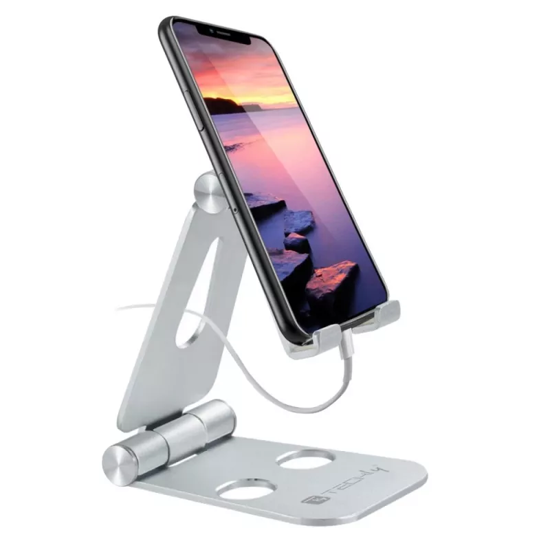 Techly I-SMART-STAND6 Soporte pasivo para teléfono móvil/smartphone plateado