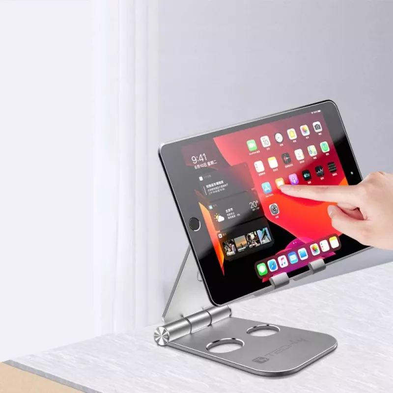 Techly I-SMART-STAND6 Soporte pasivo para teléfono móvil/smartphone plateado