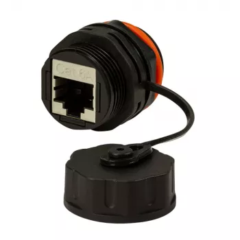 Techly IWP-MD C6A-IPPANT Adaptador de cable RJ45 negro