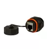 Techly IWP-MD C6A-IPPANT Adaptador de cable RJ45 negro