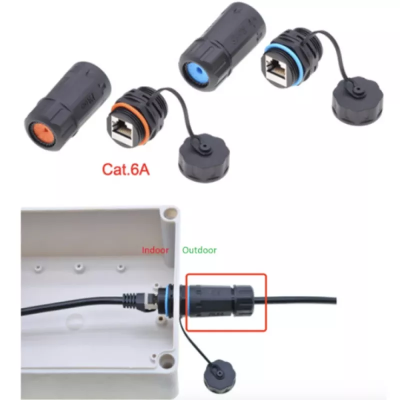 Techly IWP-MD C6A-IPPANT Adaptador de cable RJ45 negro