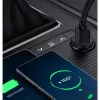 Techly mini cargador de coche 2 puertos USB-A Quick Charge 3.0 36W en negro metal