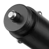 Techly mini cargador de coche 2 puertos USB-A Quick Charge 3.0 36W en negro metal
