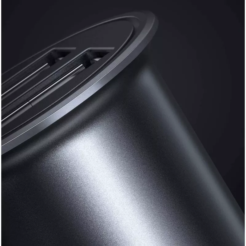 Techly mini cargador de coche 2 puertos USB-A Quick Charge 3.0 36W en negro metal