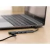Techly IUSB32-HUB4A-4U3SL Docking station/replicador de puertos para portátil con cable USB 3.2 Gen 1 (3.1 Gen 1) Type-A gris