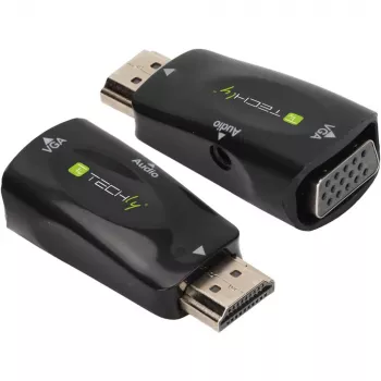 Techly IDATA HDMI-VGA2MABT2 Convertidor de señal de vídeo convertidor de vídeo pasivo 1920 x 1080 píxeles