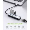 Techly IDATA USB-ETGIGA3AA Docking station/replicador de puertos para portátil con cable USB 3.2 Gen 1 (3.1 Gen 1) Type-A negro, plata