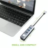 Techly IDATA USB-ETGIGA3CA Docking station/replicador de puertos para portátil con cable USB 3.2 Gen 1 (3.1 Gen 1) Type-A + Type-C negro, plata