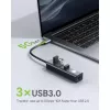 Techly IDATA USB-ETGIGA3CA Docking station/replicador de puertos para portátil con cable USB 3.2 Gen 1 (3.1 Gen 1) Type-A + Type-C negro, plata