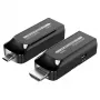 Techly IDATA EXT-600HC Extensor AV transmisor y receptor AV negro