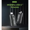 Techly IDATA EXT-600HC Extensor AV transmisor y receptor AV negro