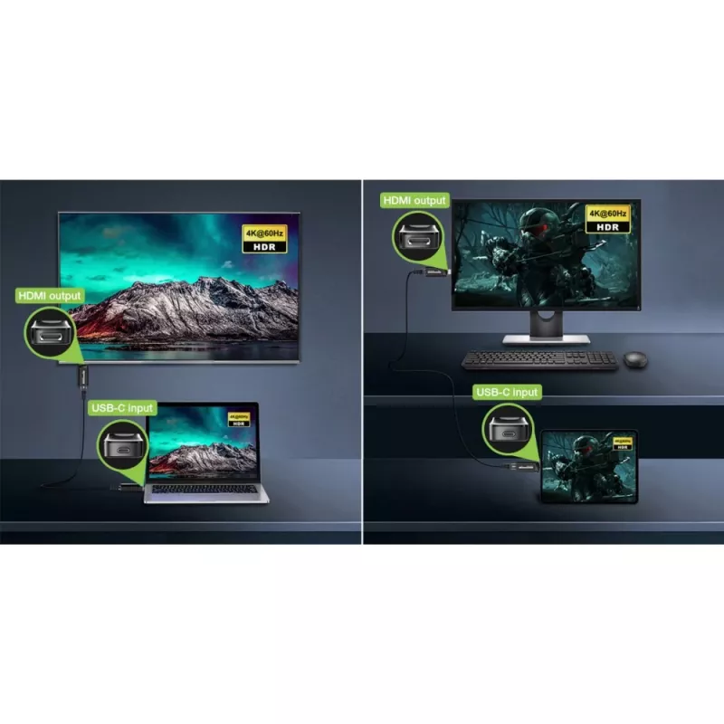 Techly IDATA EXT-600HC Extensor AV transmisor y receptor AV negro