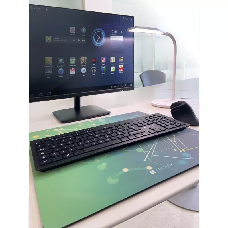 Techly ICA-MP GLASS1 Alfombrilla de ratón para gaming verde