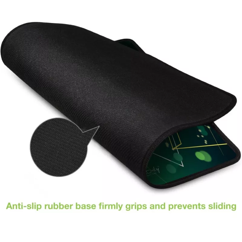 Techly ICA-MP GLASS1 Alfombrilla de ratón para gaming verde