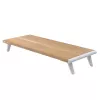 Techly ICA-MS 389 Soporte para monitor de escritorio blanco, madera