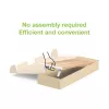 Techly ICA-MS 389 Soporte para monitor de escritorio blanco, madera