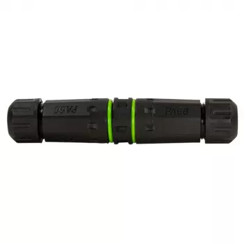 Techly Conector de fibra óptica LC dúplex impermeable IP68 con dos prensaestopas