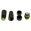 Techly Conector de fibra óptica LC dúplex impermeable IP68 con dos prensaestopas
