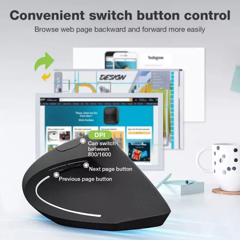 Techly IM 1200-VM-B Ratón médico para diestros RF inalámbrico óptico 1600 DPI