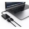 Techly IADAP USBC-HDMI2T4K Adaptador de cable de vídeo 0,15 m USB Type-C 2 x HDMI negro