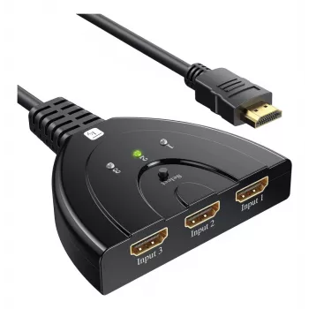 Techly IDATA HDMI-3F8K Conmutador de vídeo