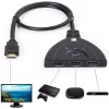 Techly IDATA HDMI-3F8K Conmutador de vídeo