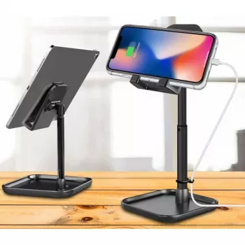 Techly I-SMART-STAND13 Soporte pasivo para teléfono móvil/smartphone, tablet/UMPC negro