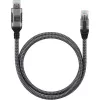 Techly ICOC-U3A-RJ45-050 Cable adaptador de USB 3.0 Type-A a Gigabit Ethernet, 5 m, negro/plata
