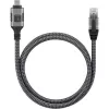 Techly ICOC U3C-RJ45-020 Cable de red plateado, negro 2 m Cat6 F/UTP (FTP)