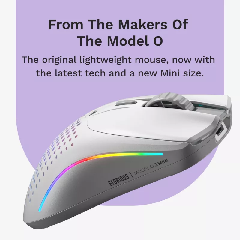 Glorious Gaming Glorious Model O 2 Mini Wireless - Blanco mate