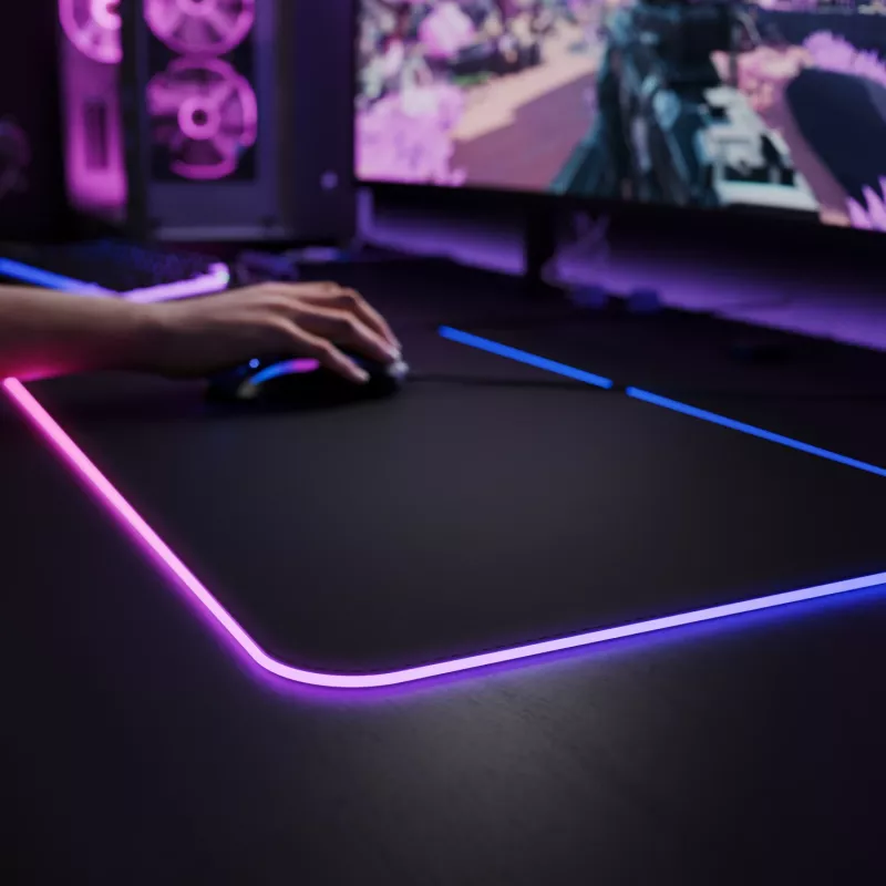 Glorious Gaming GLORIOUS Alfombrilla de ratón PAD 2 GLED - XL EXTENDED - NEGRO