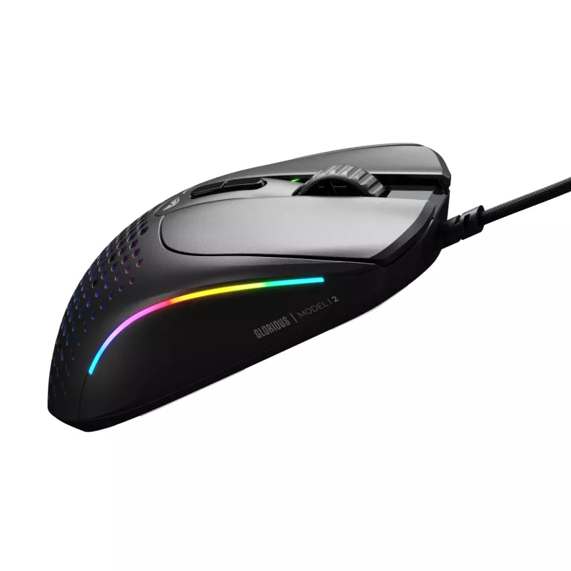 Glorious Gaming Glorious Model IV2 Wired - Negro, Diestro, Óptico, USB Type-A, 26000 DPI, Negro