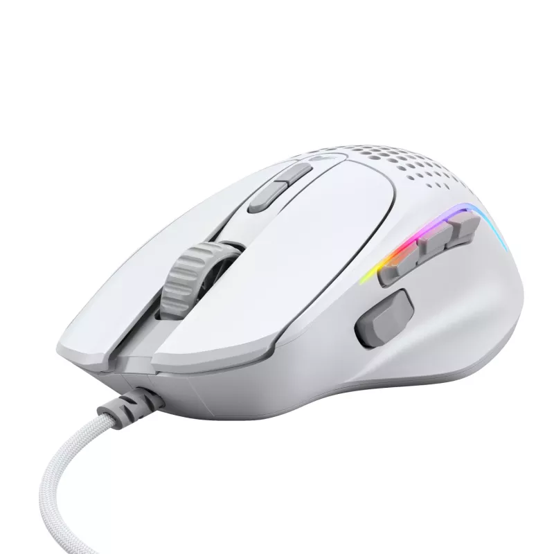 Glorious Gaming Glorious Model I2 Wired – Blanco, Diestro, Óptico, USB Type-A, 26000 DPI, Blanco