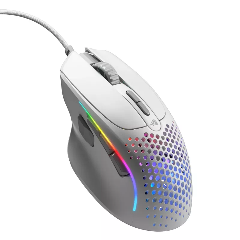 Glorious Gaming Glorious Model I2 Wired – Blanco, Diestro, Óptico, USB Type-A, 26000 DPI, Blanco
