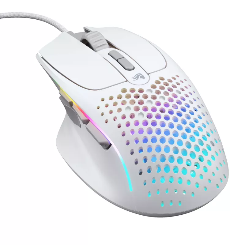 Glorious Gaming Glorious Model I2 Wired – Blanco, Diestro, Óptico, USB Type-A, 26000 DPI, Blanco