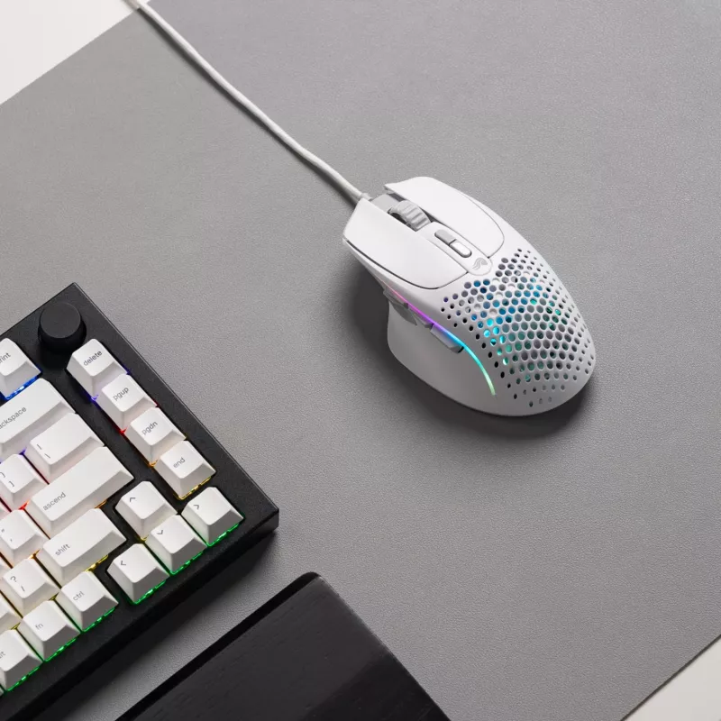 Glorious Gaming Glorious Model I2 Wired – Blanco, Diestro, Óptico, USB Type-A, 26000 DPI, Blanco