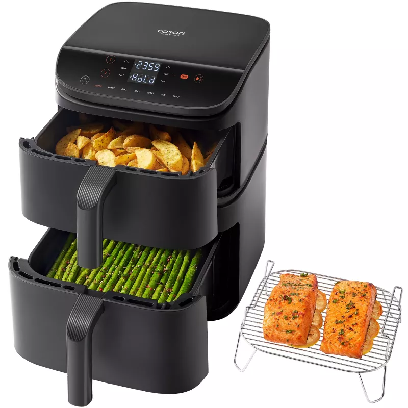 Cosori Turbo Tower Double 10,8 L De pie 2630 W Freidora de aire Negro