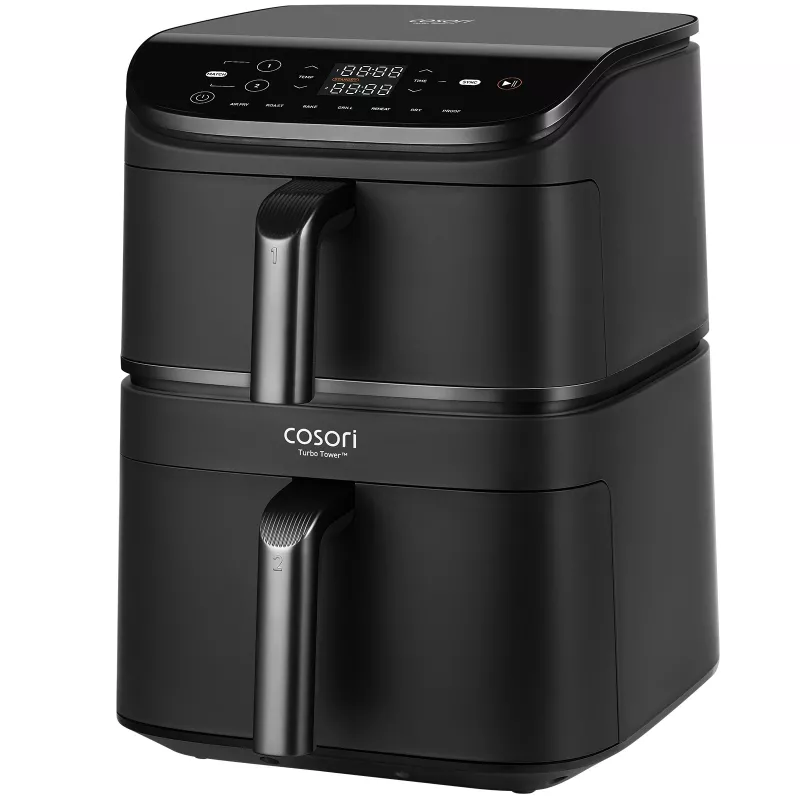 Cosori Turbo Tower Double 10,8 L De pie 2630 W Freidora de aire Negro
