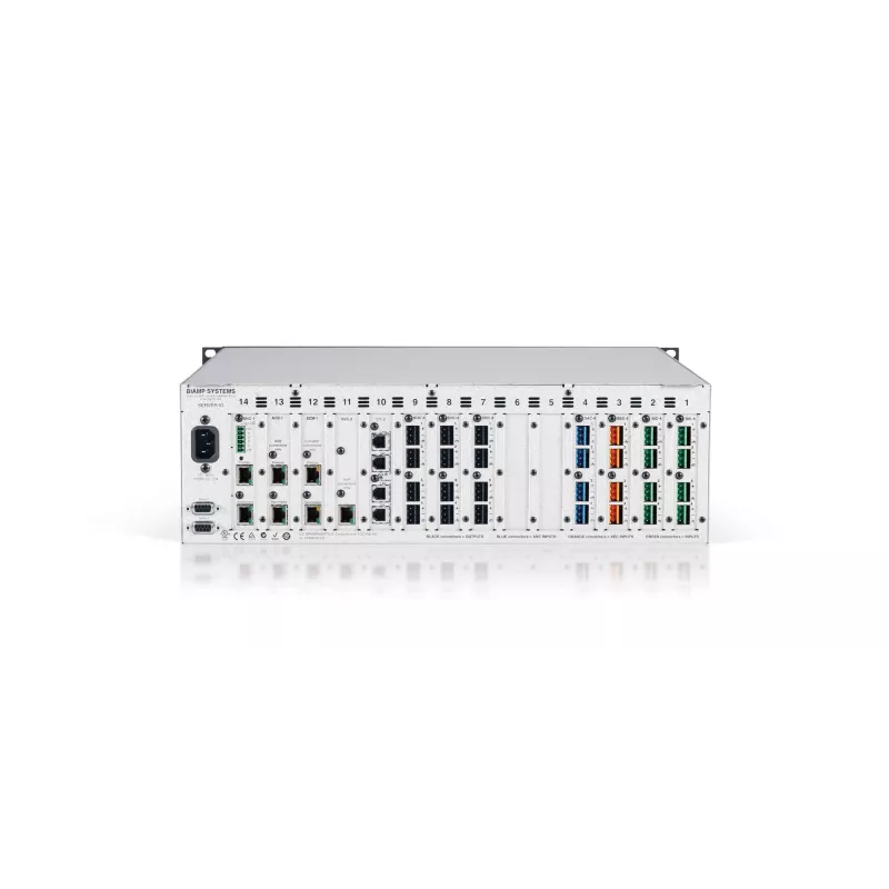 Biamp Tesira SERVER-IO AVB, 8000 Ω, 200 Ω, Negro, Metálico, Rojo, 3U, OLED, 20–20000 Hz