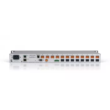 Biamp Tesira FORTÉ VT, 8000 Ω, 207 Ω, negro, metálico, 1U, OLED, 20 - 20000 Hz