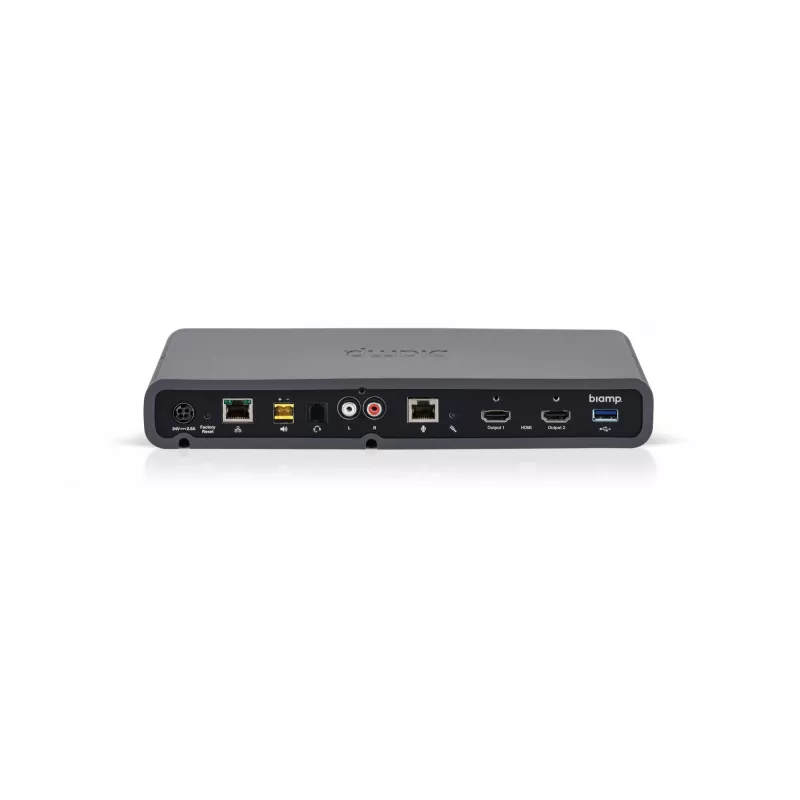 Biamp Devio SCR-25T, 3840 x 2160 píxeles, 640 x 480 720 x 480 1280 x 720 720 x 576 1920 x 1080 3840 x 2160, 100 Ω, negro, 20 - 20000 Hz, 0,05%