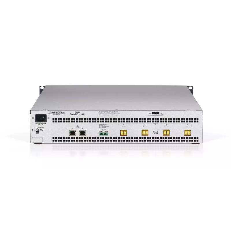 Biamp Tesira XEL 1200.1 amplificador de 4 canales 1200W (Single Asymmetric Bank)
