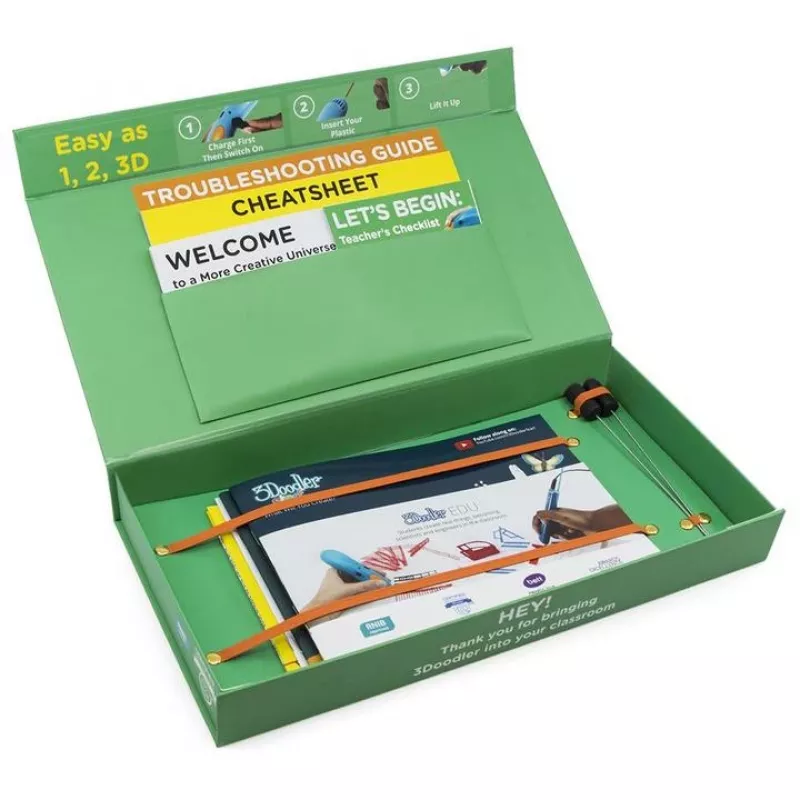 3Doodler Start EDU plástico azul, cian, verde, gris, naranja, rojo, blanco, amarillo